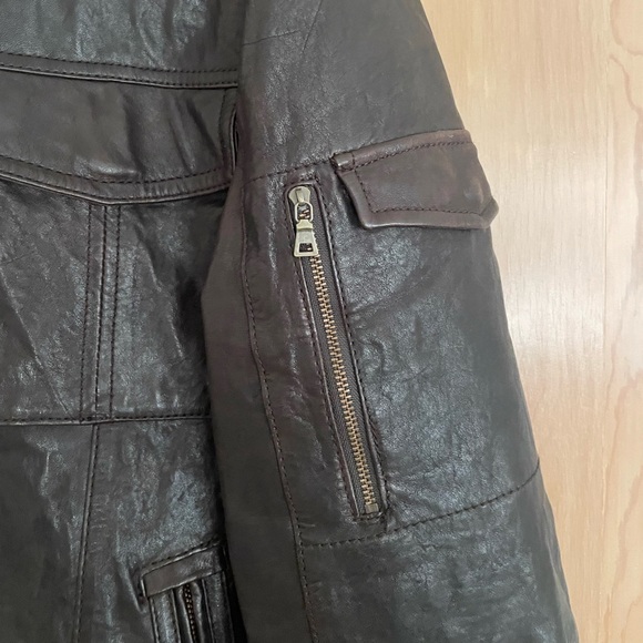 100% Genuine Lambskin Leather Moto Jacket (Men’s) by Cole Haan - Picture 4 of 9